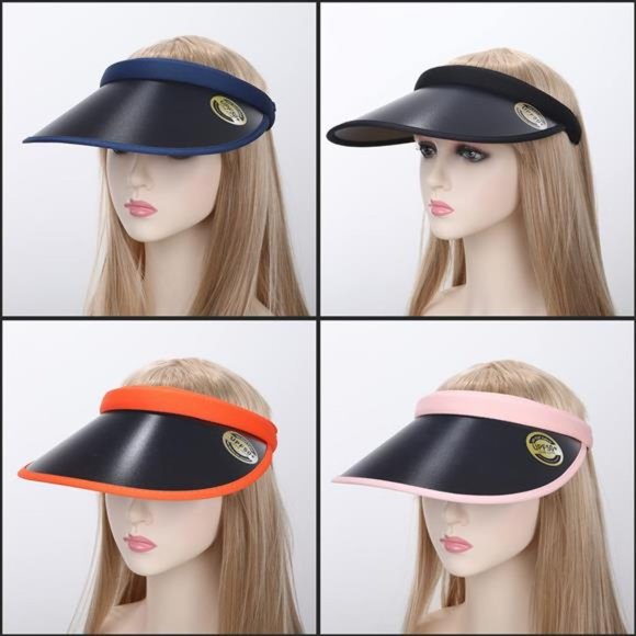 MULIMU 4-Pack Wide Brim Clip on Sun Visors UV Protection Pool Beach Sun Visor main image 4